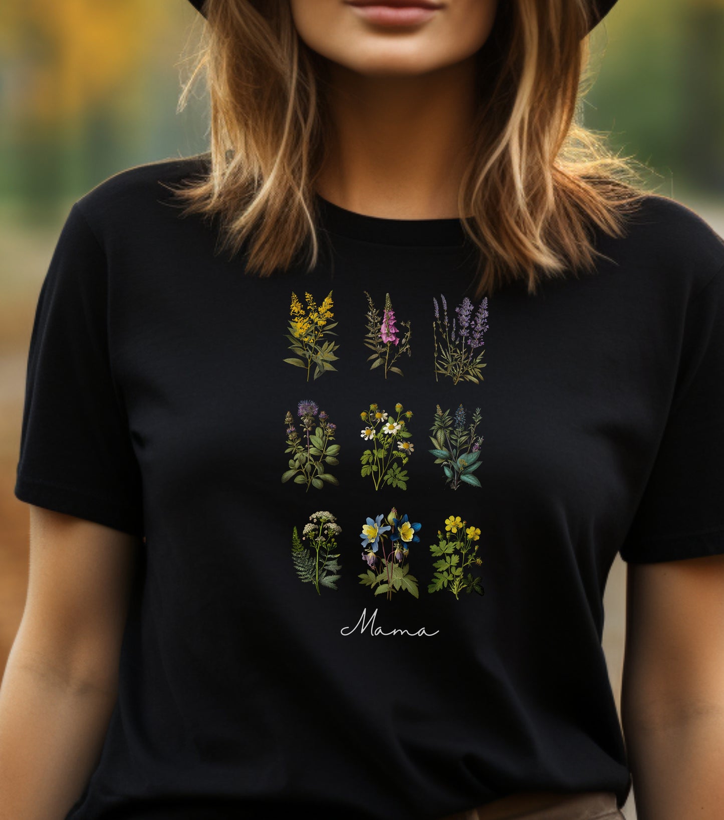 Mothers day gift, Mom t-shirt, grandma t-shirt, flower t-shirt, pretty mothers day gift, unisex size, wild flowers, mom gift, grandma gift