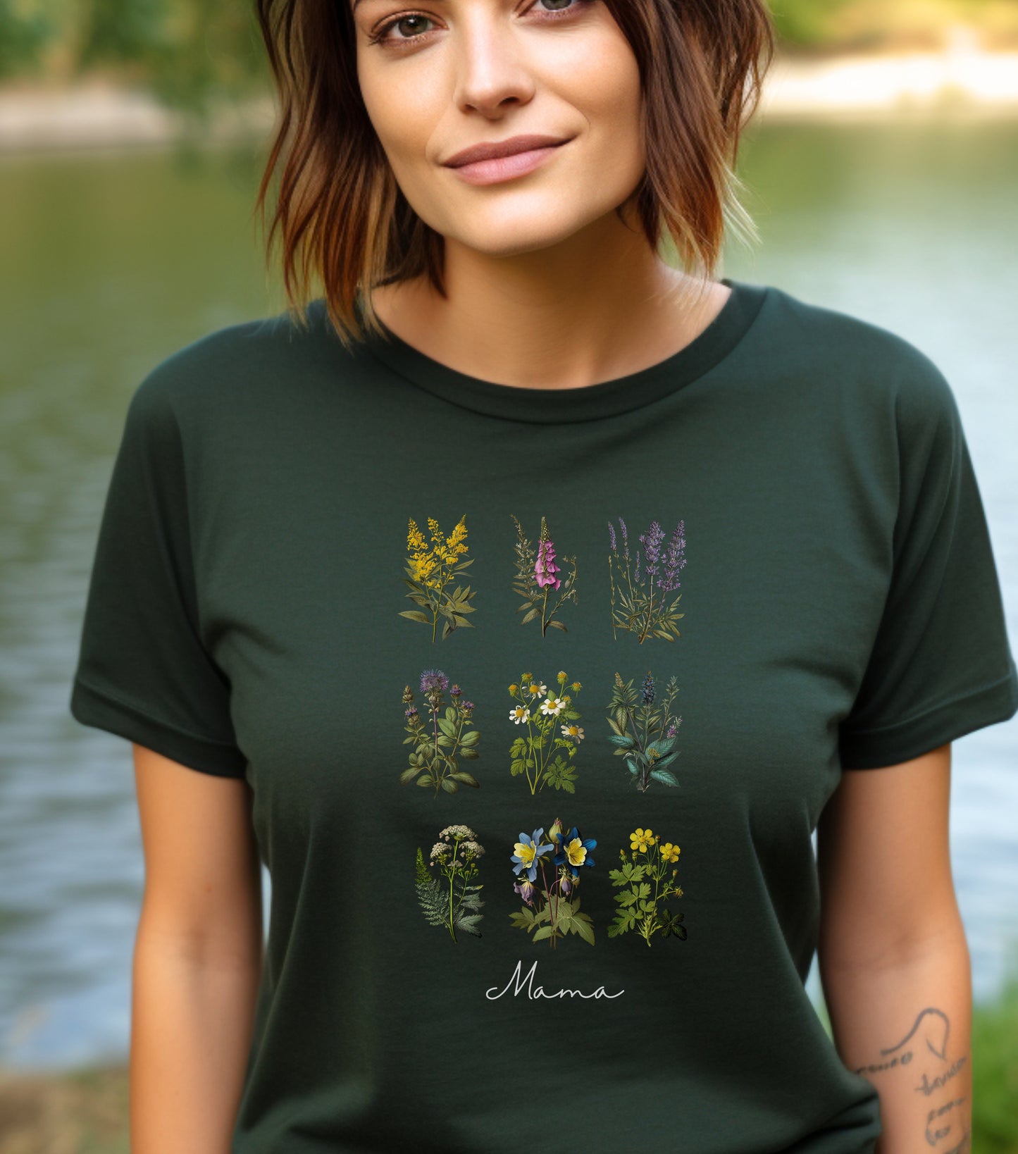 Mothers day gift, Mom t-shirt, grandma t-shirt, flower t-shirt, pretty mothers day gift, unisex size, wild flowers, mom gift, grandma gift