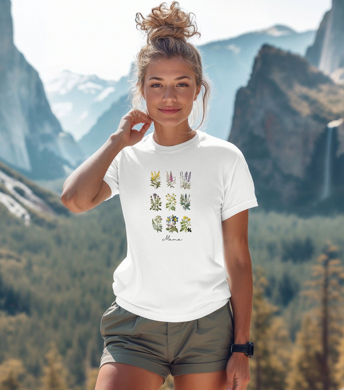 Mothers day gift, Mom t-shirt, grandma t-shirt, flower t-shirt, pretty mothers day gift, unisex size, wild flowers, mom gift, grandma gift