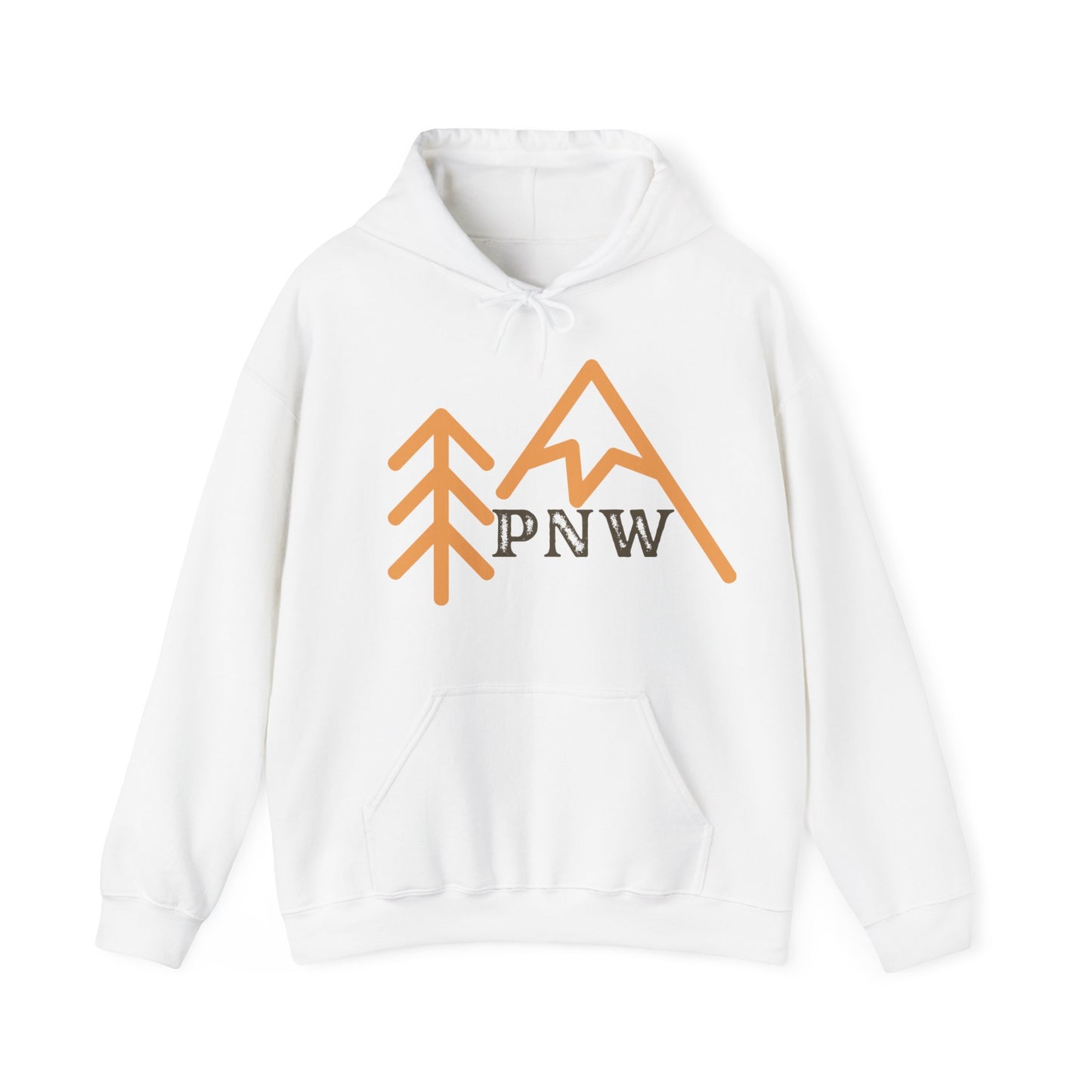 PNW tree & mountain hoodie, mountain hoodie, Pacific Northwest Hoodie, Unisex, Gift for Mom, Gift for Dad, Sweatshirt, Hoodie, PNW