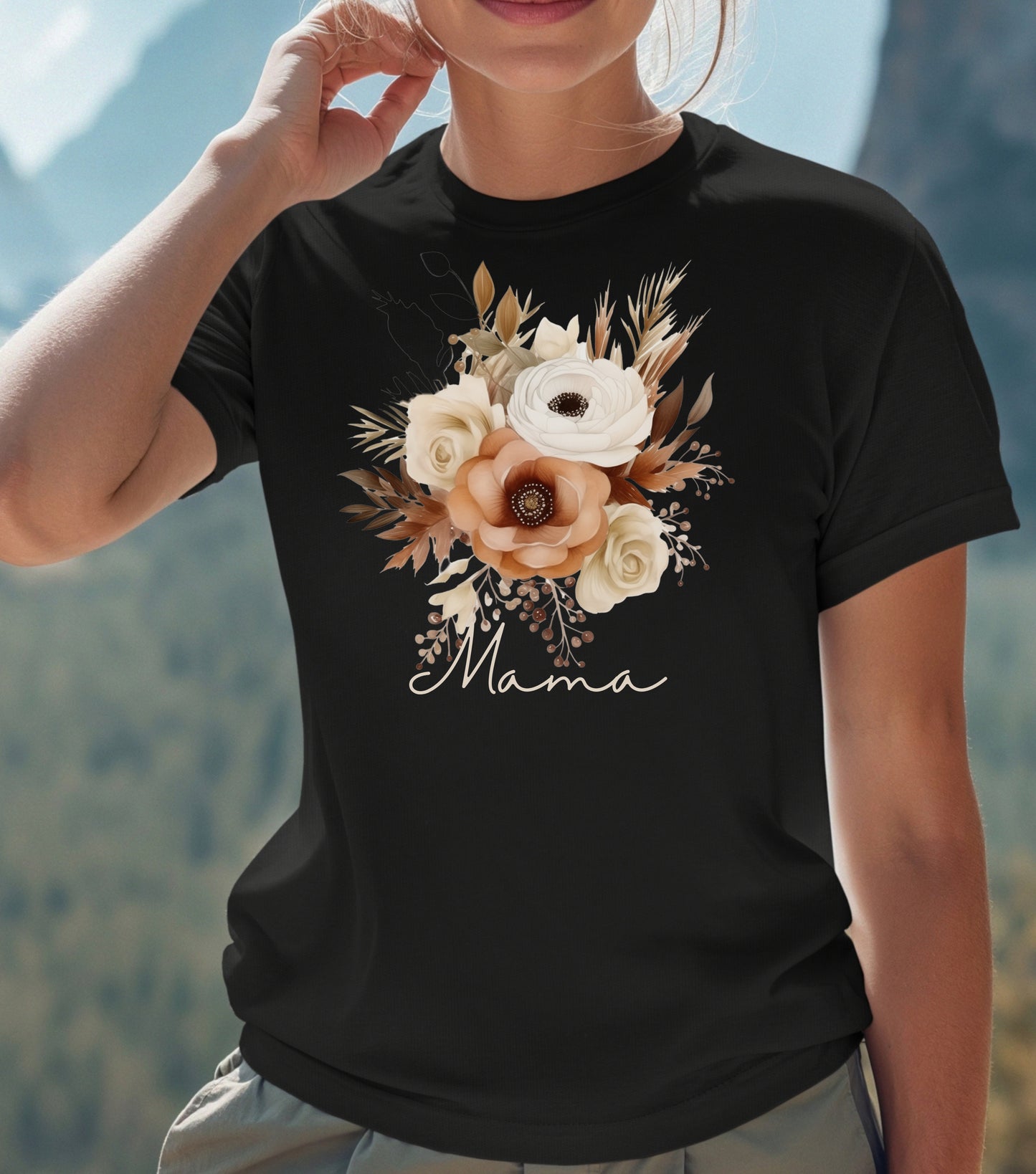 Mothers day gift, Mom t-shirt, grandma t-shirt, flower t-shirt, pretty mothers day gift, unisex size, wild flowers, mom gift, grandma gift