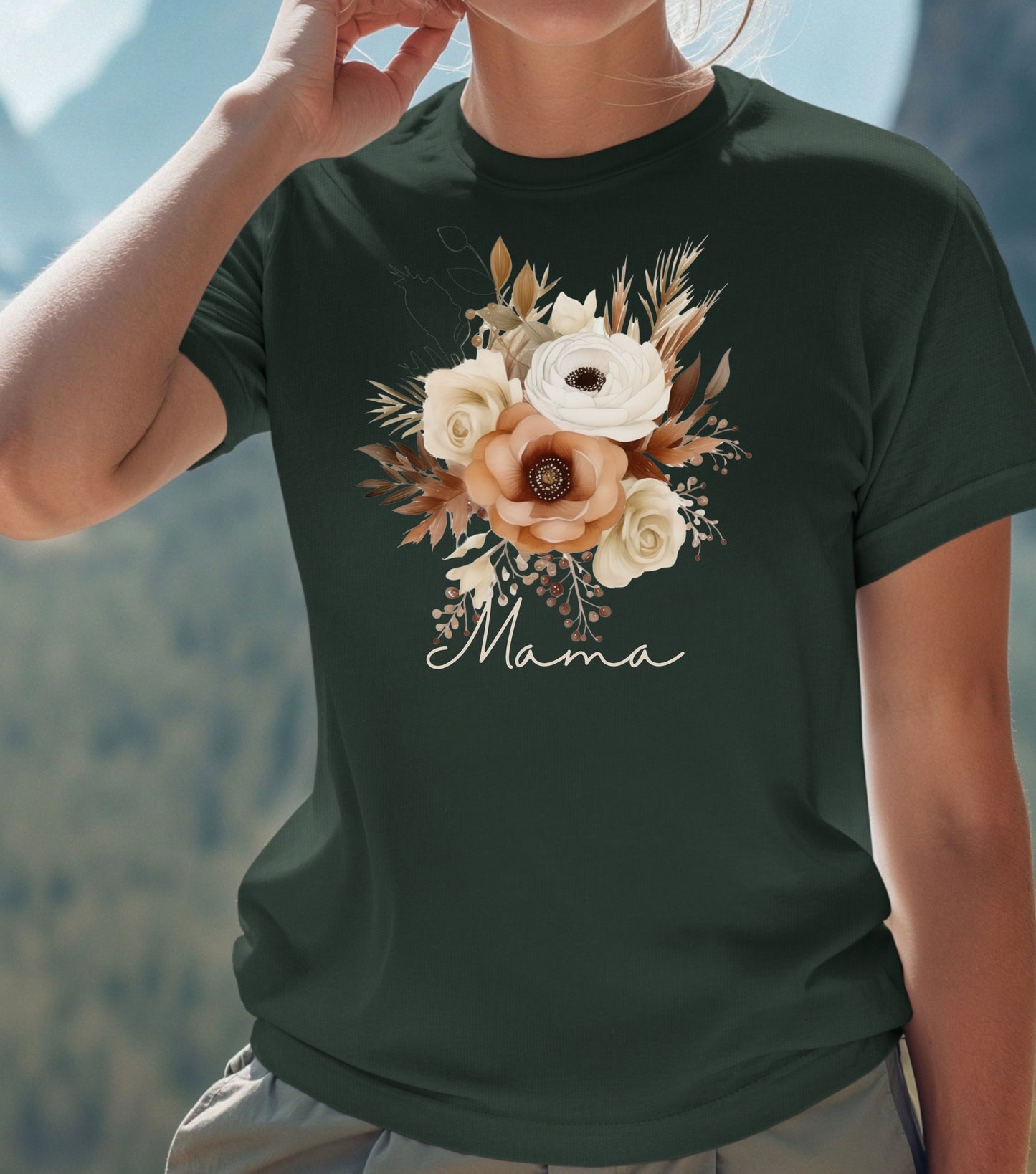 Mothers day gift, Mom t-shirt, grandma t-shirt, flower t-shirt, pretty mothers day gift, unisex size, wild flowers, mom gift, grandma gift