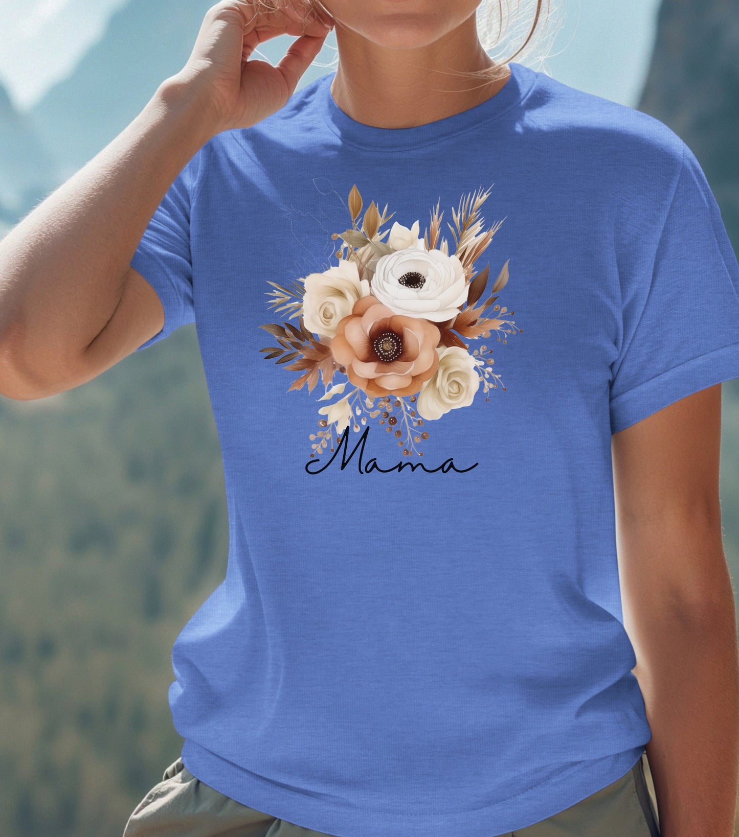 Mothers day gift, Mom t-shirt, grandma t-shirt, flower t-shirt, pretty mothers day gift, unisex size, wild flowers, mom gift, grandma gift