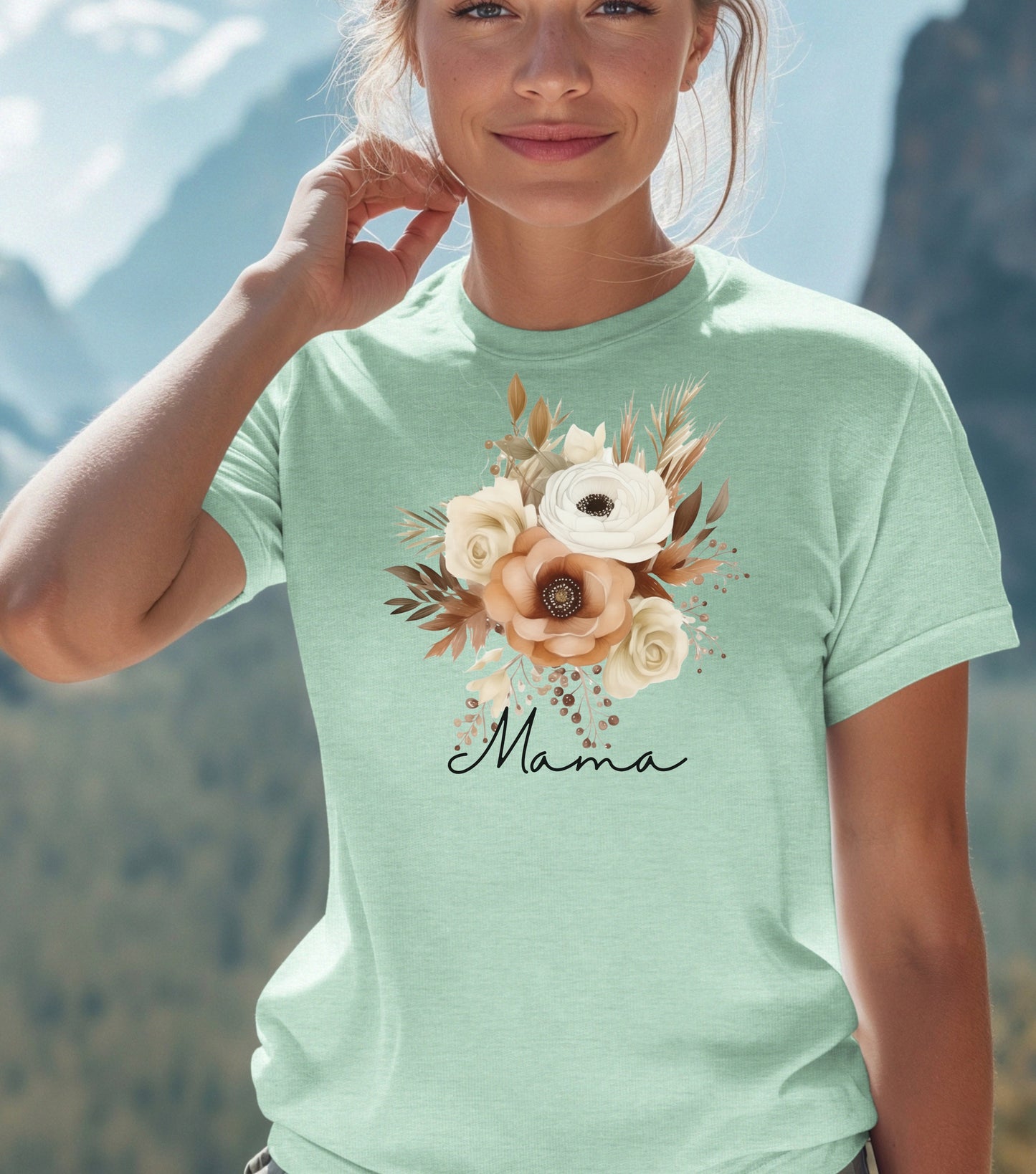 Mothers day gift, Mom t-shirt, grandma t-shirt, flower t-shirt, pretty mothers day gift, unisex size, wild flowers, mom gift, grandma gift