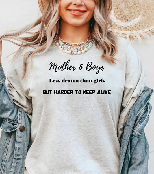 Mother & Boys, Mothers Day Gift, Mom Gift, Mother gift, Funny Mom Gift, Unisex Shirt, Momma T Shirt, Gift for Mom, Mom T shirt, Funny t shirt, Grandma Gift