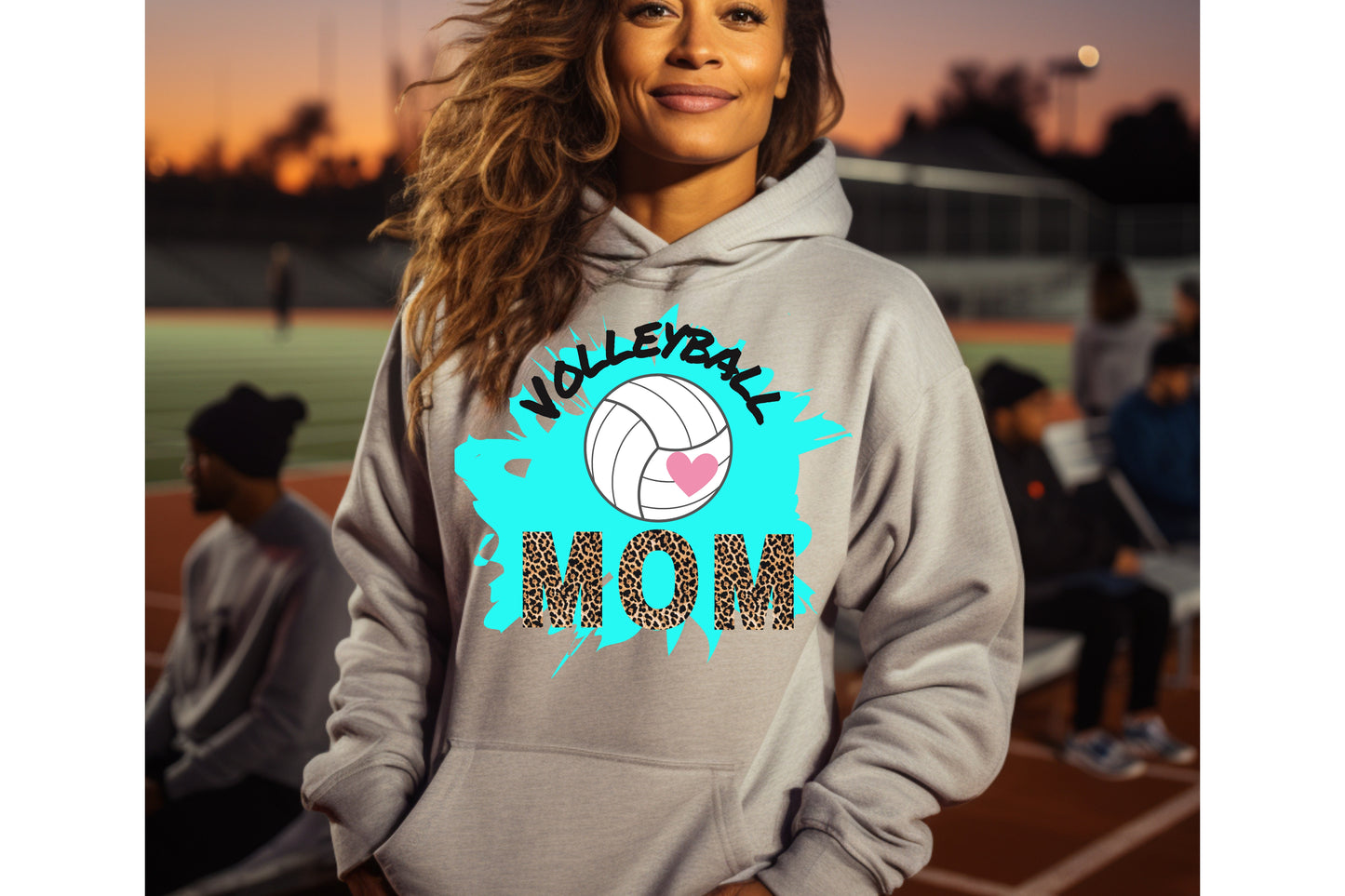 Volleyball Mom Hooded Sweatshirt, Volleyball Sweatshirts,  Volleyball Mom Sweatshirt, Volleyball Hoodie Sweatshirt