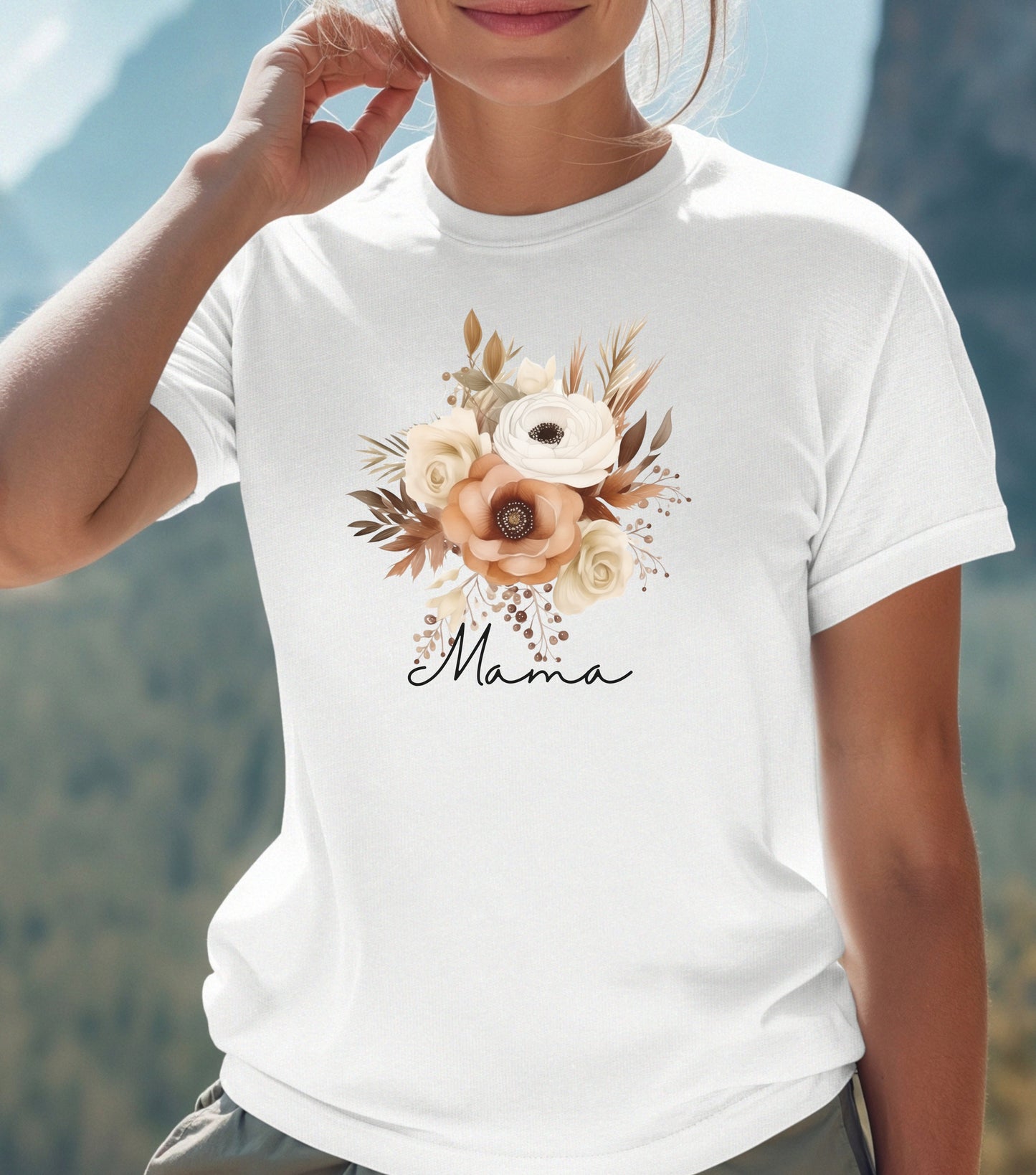 Mothers day gift, Mom t-shirt, grandma t-shirt, flower t-shirt, pretty mothers day gift, unisex size, wild flowers, mom gift, grandma gift